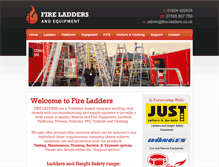 Tablet Screenshot of fire-ladders.co.uk